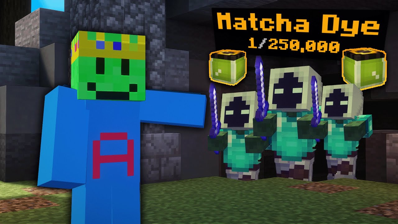 Мне выпал один из самых редких красителей в Hypixel Skyblocks.