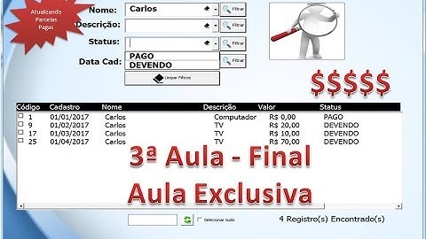 Pagamento de Parcelas com Listbox - Aula Final
