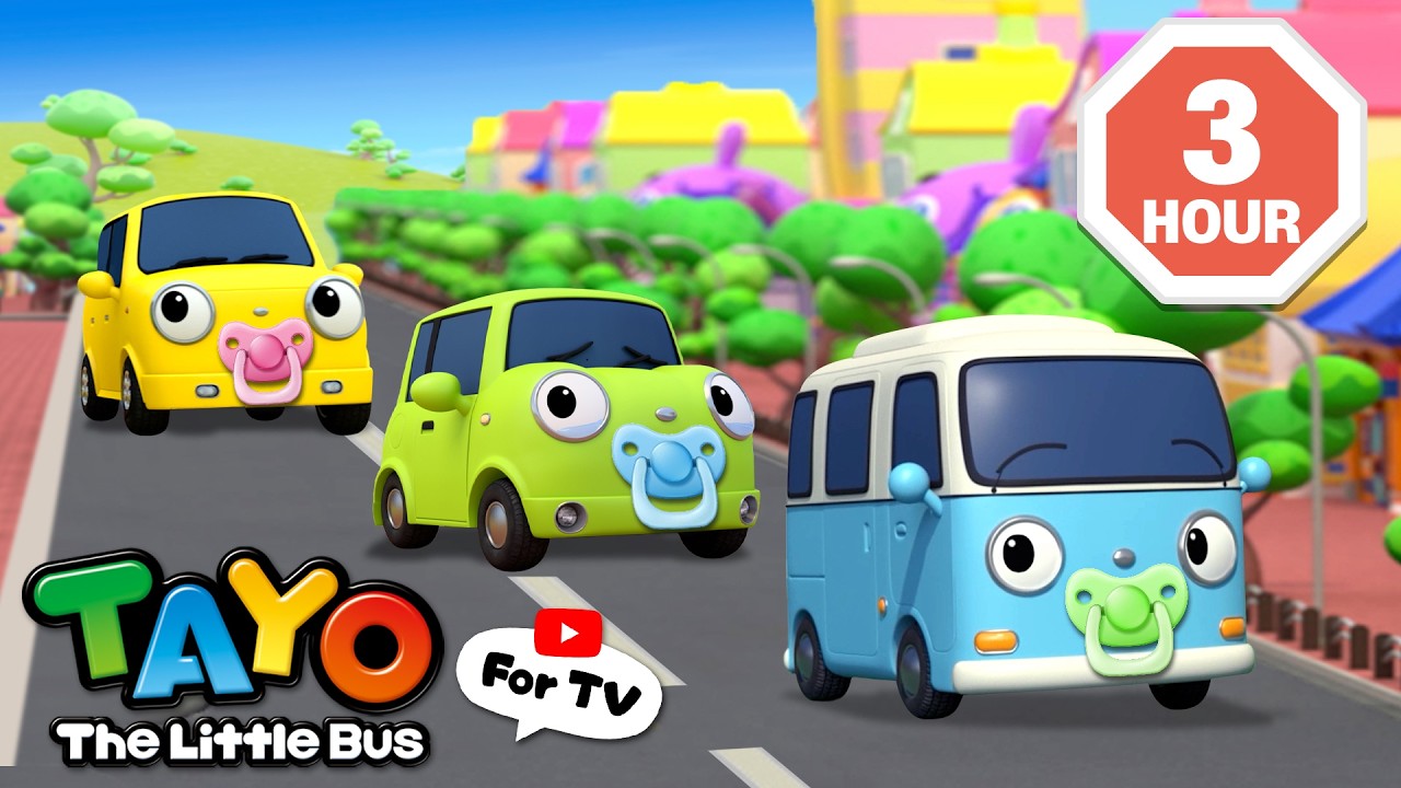 ちびっこバスタヨ　tayo エレベーター　子ども　YouTube はたらくクルマ 3時間] ゆうかんな ちびくるまたち l 子供向けアニメ l ちびっこバス
