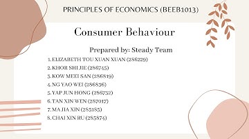 Presentation video - BEEB1013 Principle of Economics by Steady Team