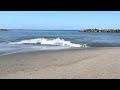 砂浜の波5　浜辺にしみ込む水