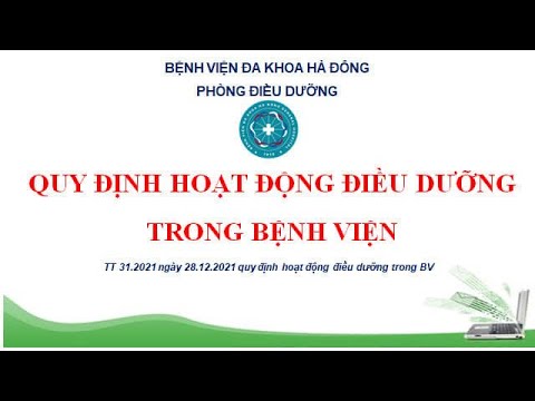 Video KT84. Thông tư 31/2021 Quy định hoạt động Điều dưỡng... - youtube