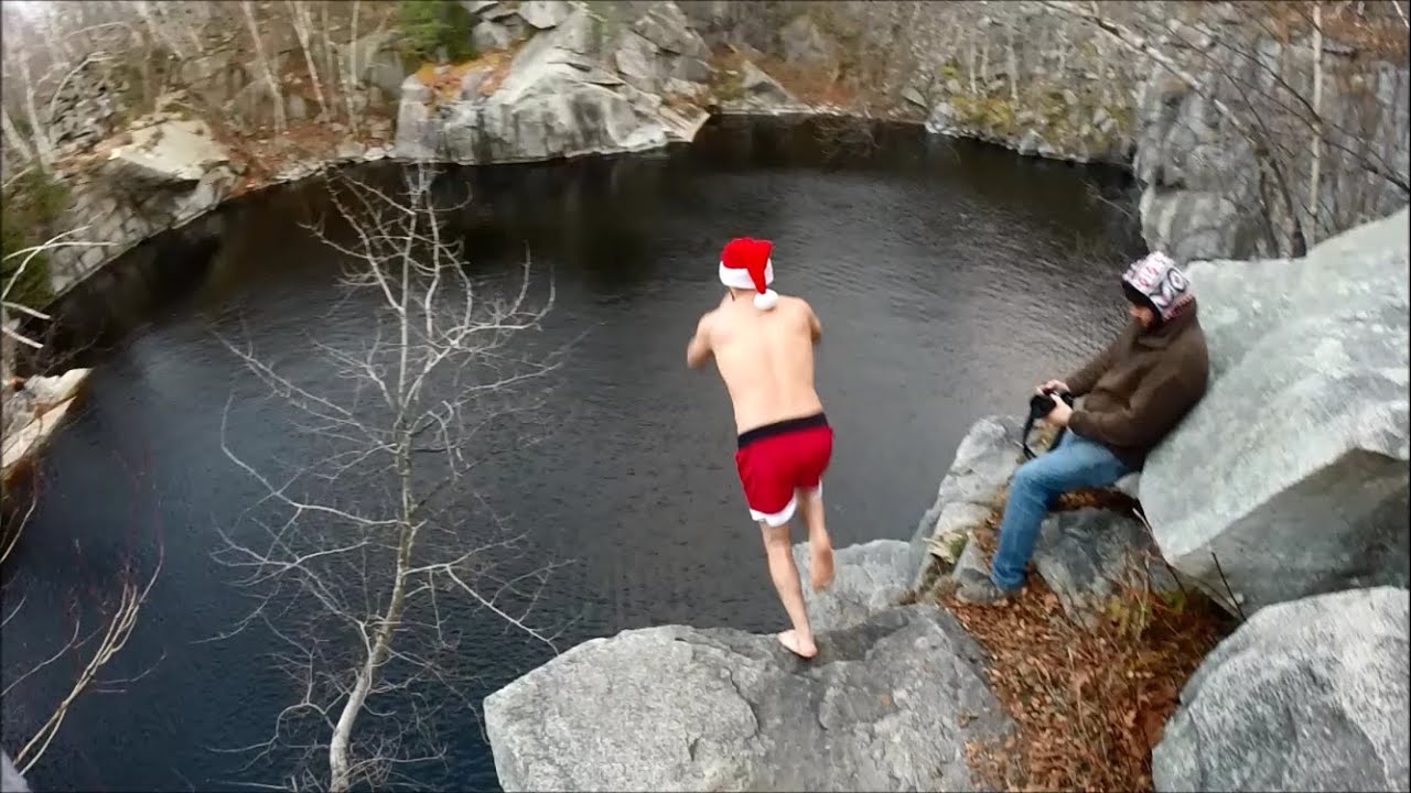 Winter Cliff Jumping | Doubles, Dives & Ice