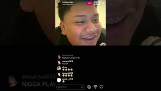 Babyyungin talking to guero 10k on live while in jail and playing a song for him