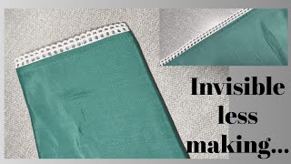 Invisible Lace Stitching Full Tutorial | Beginners ke liye Easy Method !!