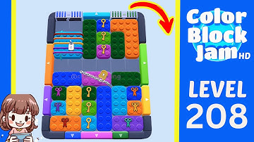 Color Block Jam Level 208 Solution Walkthrough