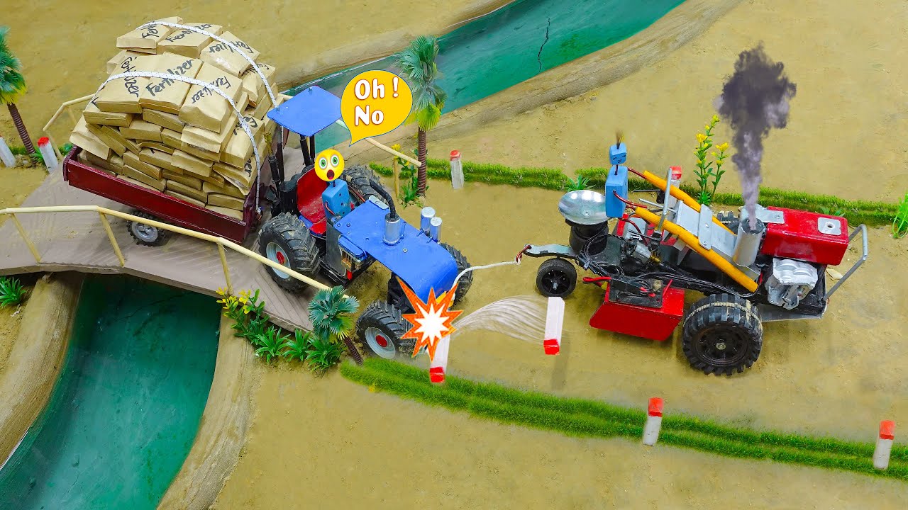 DIY mini tractor tractor accident | Science project | @DIY Mini Tractor ...