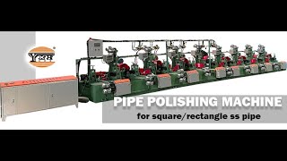 Automatic Square Stainless Steel Pipe Polishing Machine With Automatic Waxing System