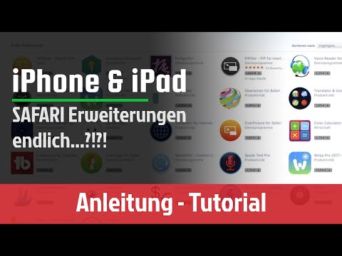 Video: Können Sie Safari auf dem iPad Erweiterungen hinzufügen?