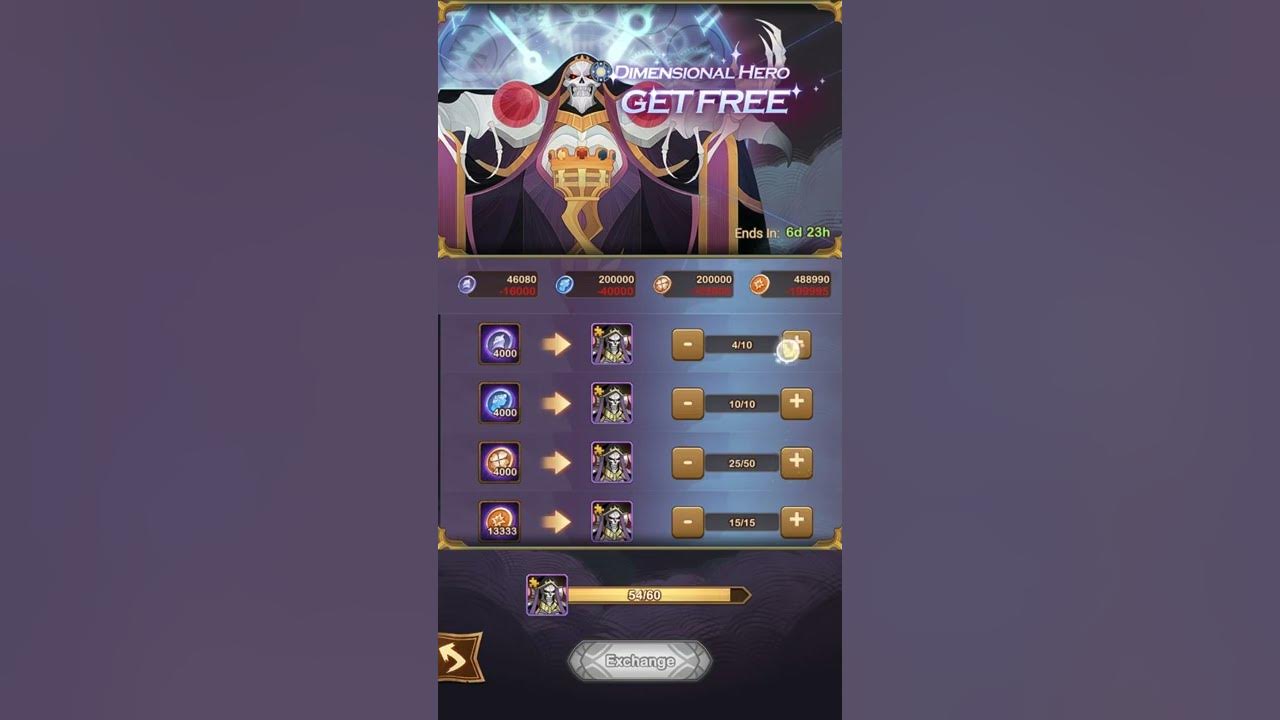 AFK arena. Exchange Ainz Ooal Gown. YouTube