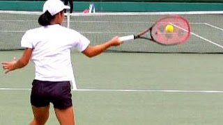 【女子テニス】本玉真唯ー練習！【世界スーパージュニアテニス2016】OSAKA MAYOR'S CUP Tennis Mai HONTAMA