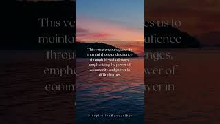 Powerful Bible Verse to Strengthen Your Faith | 📖 Verse: (Romans 12:12) 'Hope and Patience'