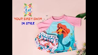 ALVABABY Toddler Baby Summer Swim Suit