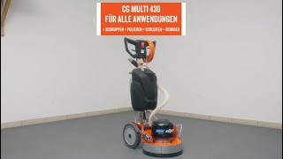 Wie bedient man die vielseitige Norton Clipper CG MULTI 430 Mehrzweck-Schleifmaschine?