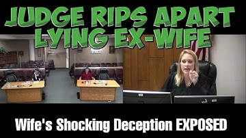 JUDGE CATCHES EX-WIFE FORGING SIGNATURE IN COURT - $64K AWARDED!
