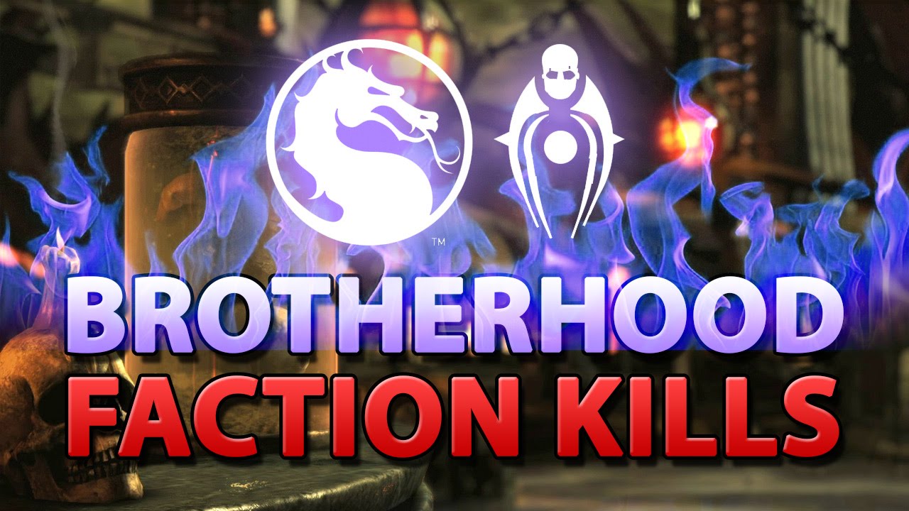 Mortal Kombat X All 5 Faction Kills Brotherhood of Shadows YouTube