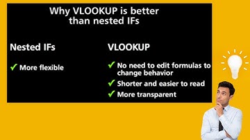 Why VLOOKUP is better than nested IFs