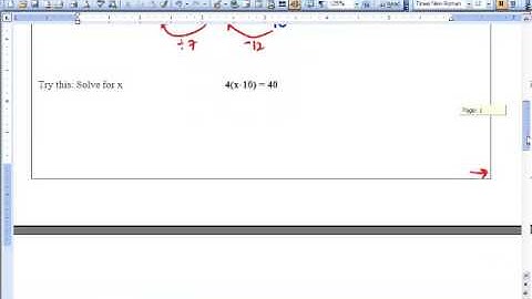 Math 9 - 6.1 and 6.2 - Solving Equations