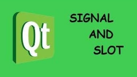 Basics of PyQT Signals and Slots