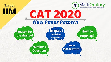 CAT 2020 Pattern Change | First Reaction | What to Expect and How to Cope with it |