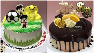 Decorate birthday cake Football field and Chocolate -Trang trí bánh sinh nhật Sân bóng và Chocolate