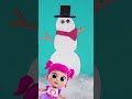CHILL Out With Jill! 🧊 Build A DIY Paper Snowman With Little Angel EASY 1-2-3 #kids #shorts