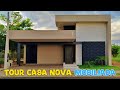 TOUR CASA TÉRREA MODERNA MOBILIADA CONCEITO INTEGRADO COM 3 QUARTOS SUÍTE  TERRENO 10m x 20m