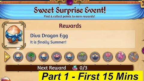 Merge Dragons Sweet Surprise Event Part 1 - First 15 Mins Gameplay