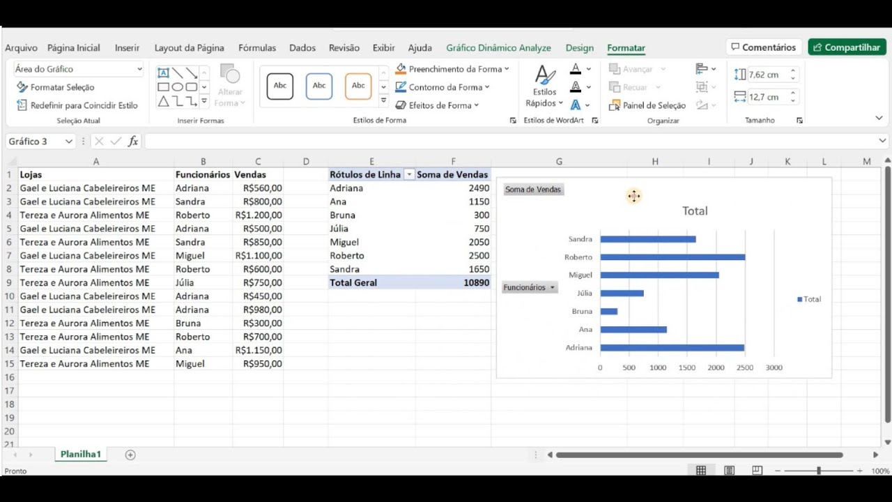 Como Criar Tabela Dinâmica no Excel - YouTube