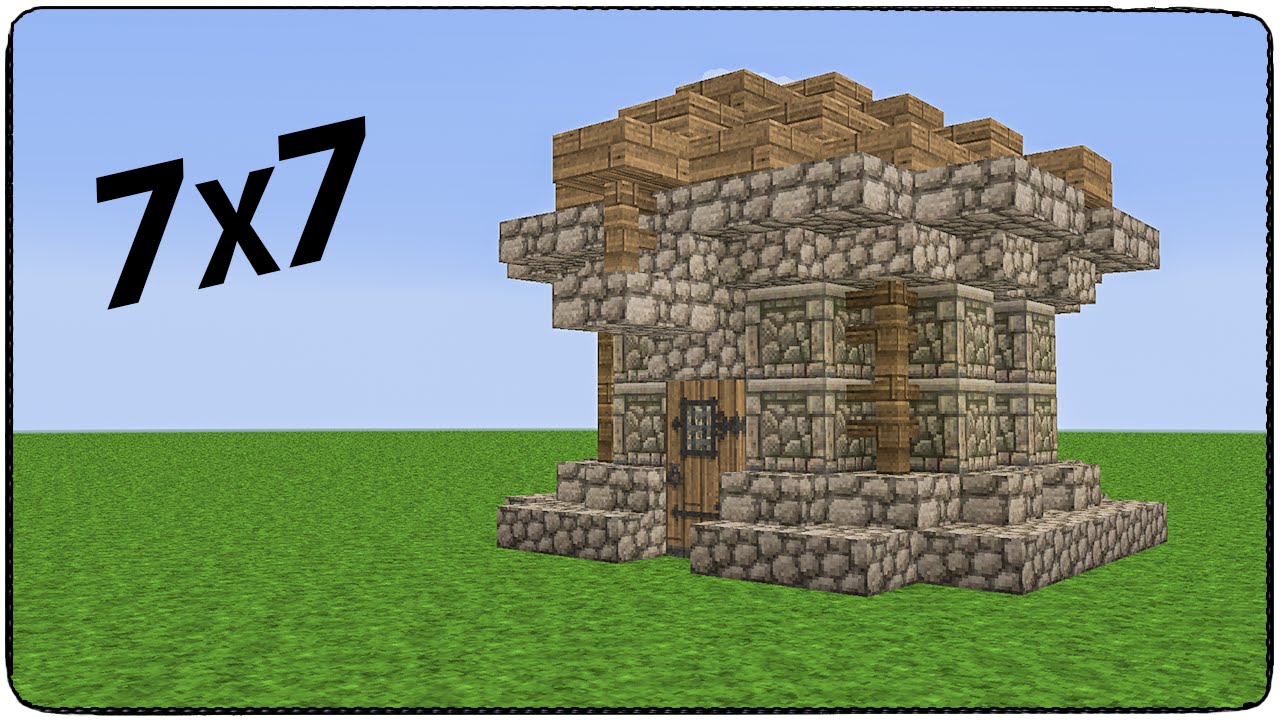 [Строим в майне] ДОМ 7х7 в майнкрафт!