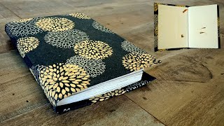 DIY Saddle Stitch Bookbinding Tutorial | How to make a Hardcover Saddle Stitch Notebook