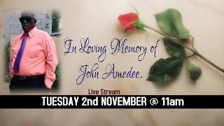 Celebrating the life of John Amedee.