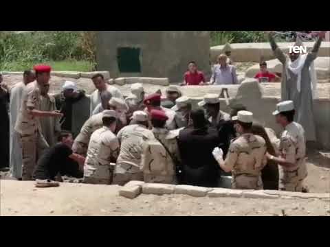 تشييع جثمان شهيد الواجب ببئر العبد المجند محمد عوض بقرية الونايسة بمركز إطسا بالفيوم 