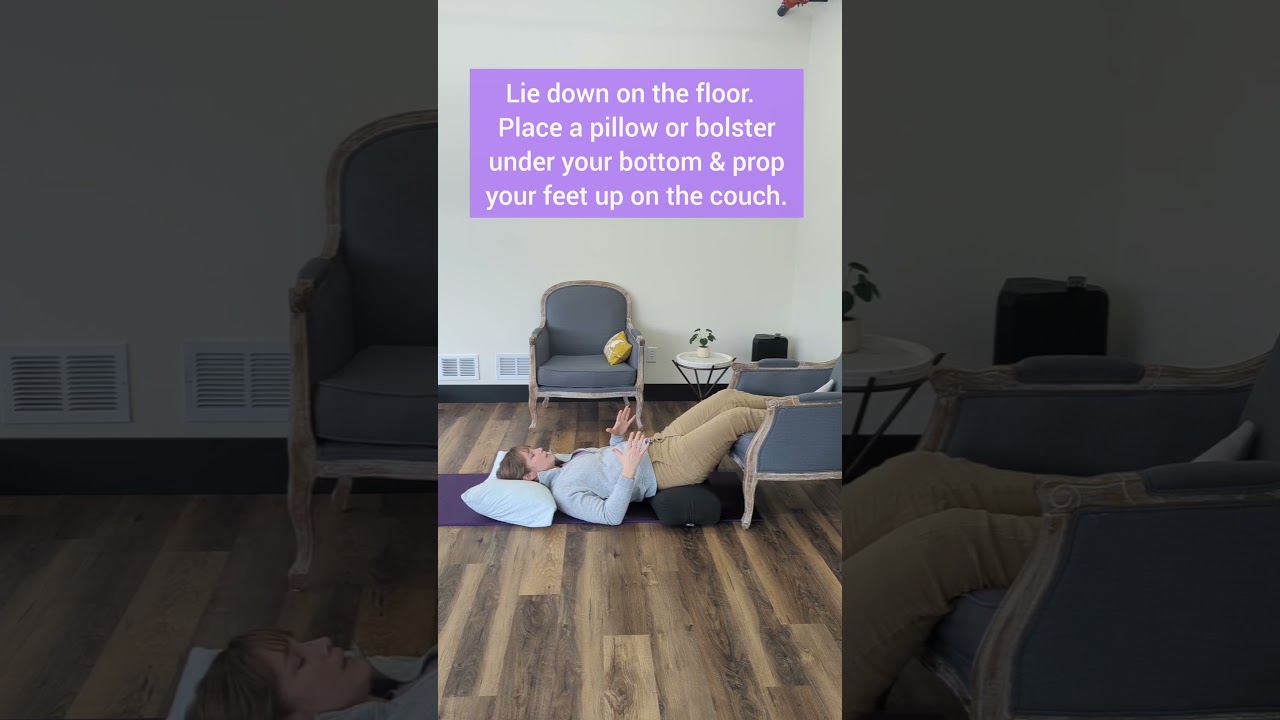 Restorative position for prolapse & hemorrhoids