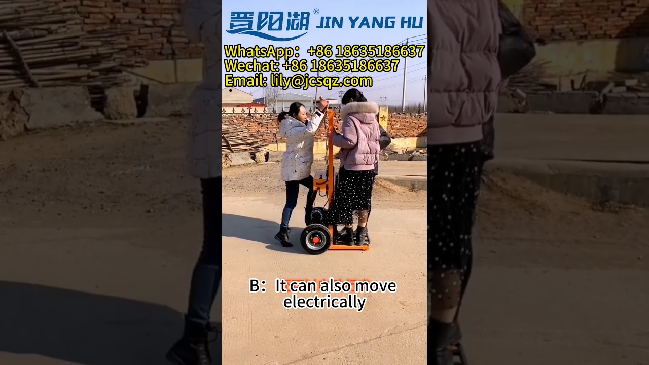JIN YANG HU Full Electric Pallet Stacker Portable Forklift Manual Hand Mini Carrier Stacker