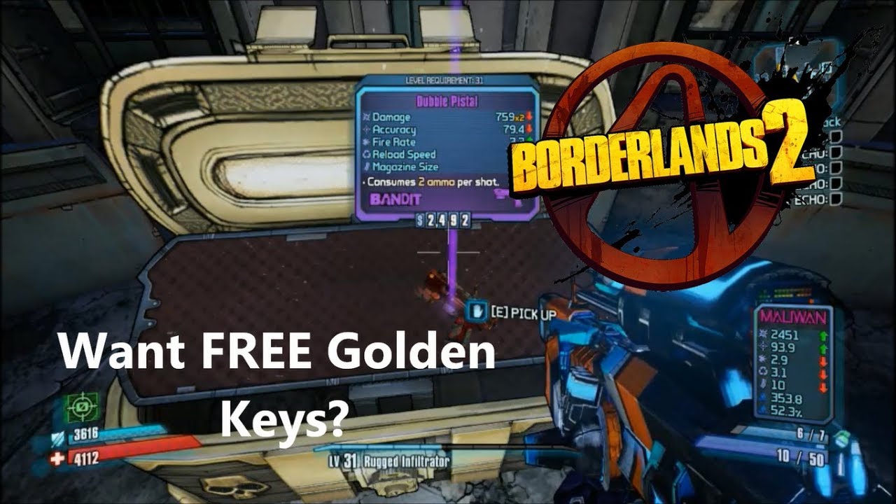 I Open 5 Keys in Borderlands 2 + FREE SHiFT CODES JANUARY! - YouTube