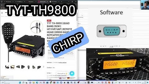 TYT TH9800 QUADBAND - CHIRP PROGRAMING