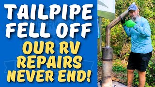 RV Repair - Our Tailpipe Fell Right Off - Glad We Weren't on the Road by RV UNDERWAY 182 views 1 year ago 4 minutes, 31 seconds