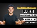 How to Create FREE Landing Pages and Build Unlimited Email List In 2020 | Affiliate Marketing