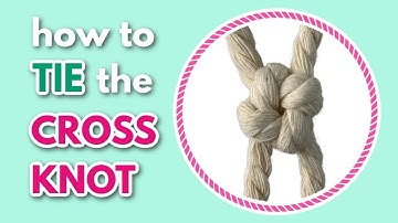 Macrame Cross Knot Tutorial // Intermediate Macrame Knots