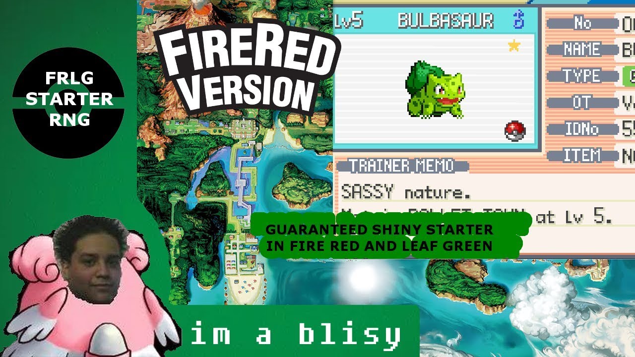 LIVE  Complete Shiny Starter Trio in Pokemon Fire Red and Leaf