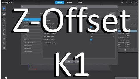 Adjust Z-Offset In Creality Print Slicer For K1 and K1 Max Creality 3D Printers