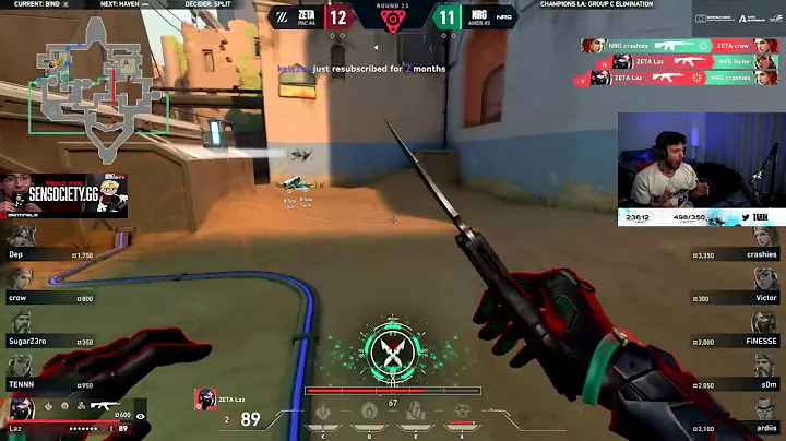 Tarik Reacts To NRG Getting ACE'd By Zeta Laz | VCT Champions 2023