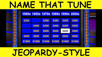 Name That Tune Music Trivia Jeopardy Style | Quiz #2