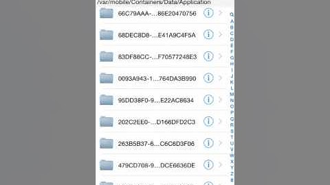 How to find applications and thier content in ifile