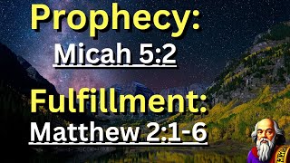 Prophecy: (Micah 5:2) Fulfillment: (Matthew 2:1-6) "Bethlehem's Role"  ✝️