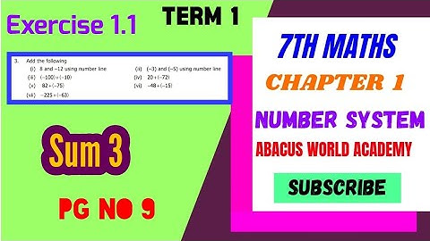 7th maths Term 1,chapter 1 Number system Exercise1.1 pg no 9 sum 4,5#7thstandardmathsterm1