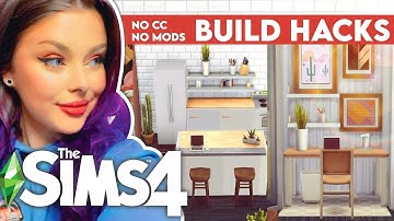 10 Building & Furnishing Tricks // BASE GAME ONLY, NO CC, NO MODS // Sims 4 Tutorial