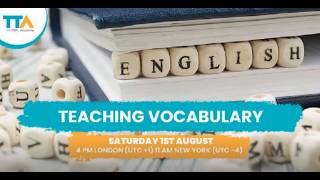 Teaching Vocabulary | The TEFL Academy