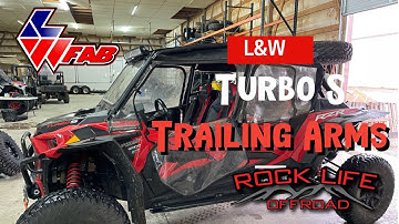 L&W Fab High Clearance Trailing Arms on a Turbo S RZR